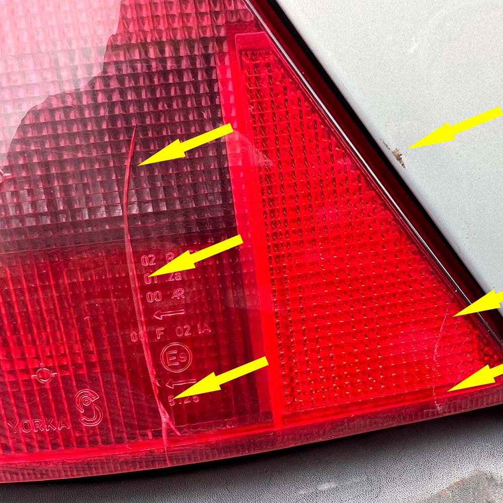 Schaden an der Heckleuchte